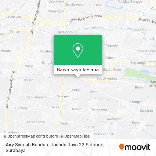 Peta Airy Syariah Bandara Juanda Raya 22 Sidoarjo