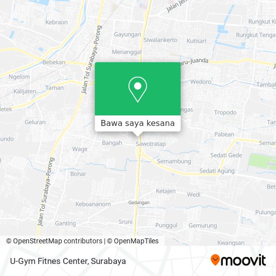 Peta U-Gym Fitnes Center