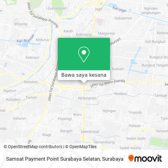 Peta Samsat Payment Point Surabaya Selatan