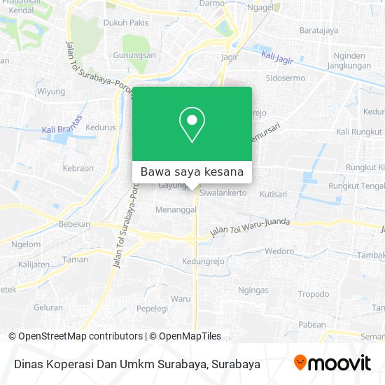 Peta Dinas Koperasi Dan Umkm Surabaya