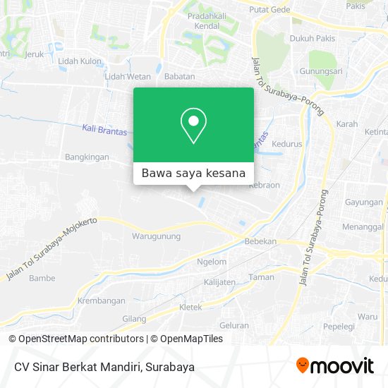 Peta CV Sinar Berkat Mandiri