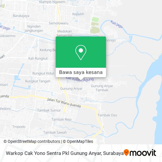 Peta Warkop Cak Yono Sentra Pkl Gunung Anyar