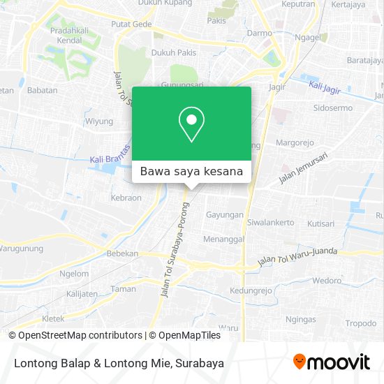 Peta Lontong Balap & Lontong Mie