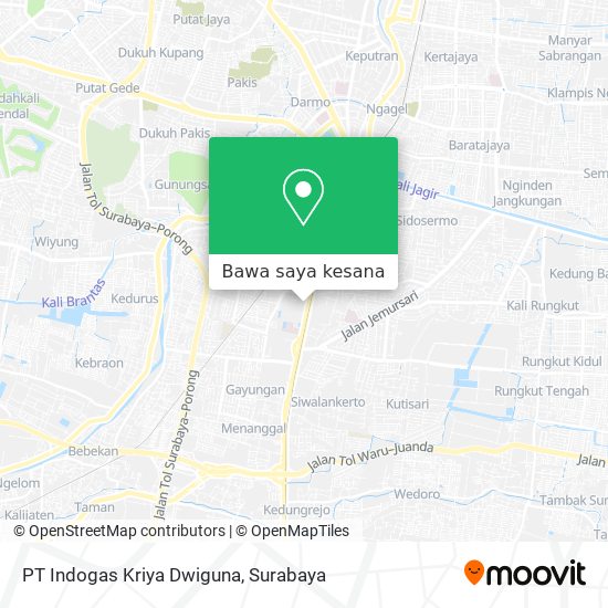 Peta PT Indogas Kriya Dwiguna