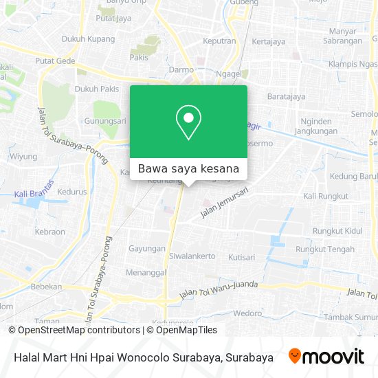 Peta Halal Mart Hni Hpai Wonocolo Surabaya