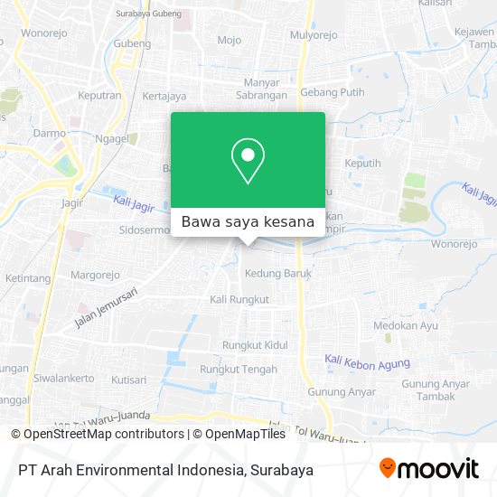 Peta PT Arah Environmental Indonesia
