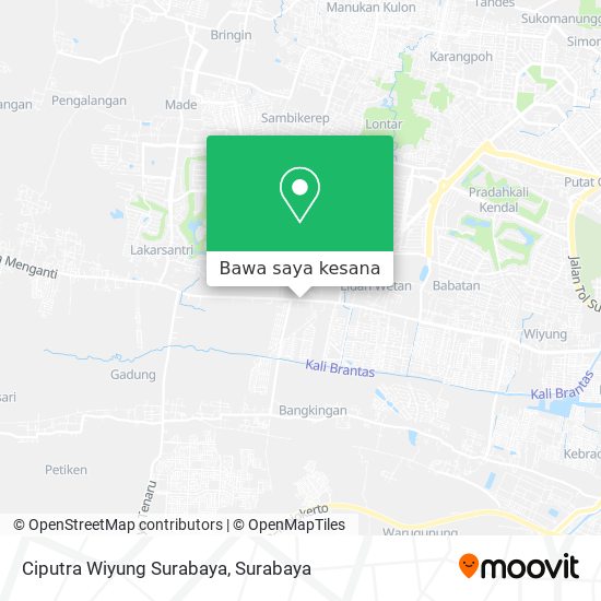 Peta Ciputra Wiyung Surabaya