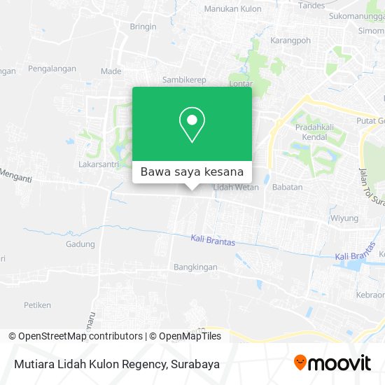 Peta Mutiara Lidah Kulon Regency