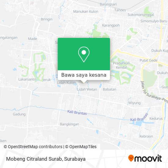 Peta Mobeng Citraland Surab
