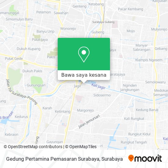 Peta Gedung Pertamina Pemasaran Surabaya