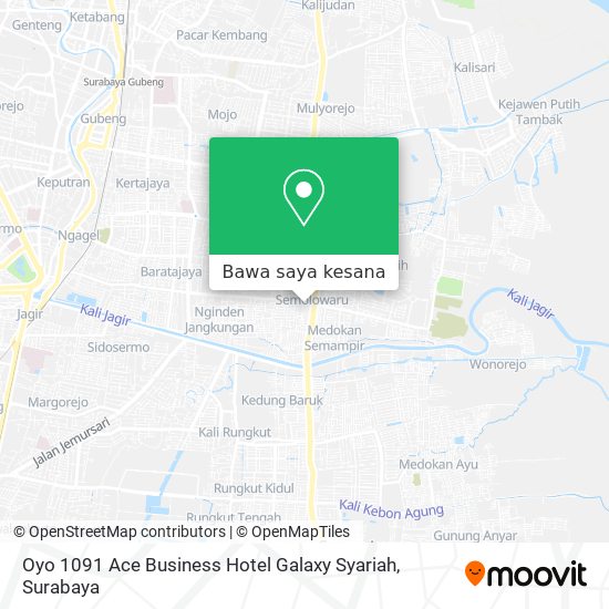 Peta Oyo 1091 Ace Business Hotel Galaxy Syariah