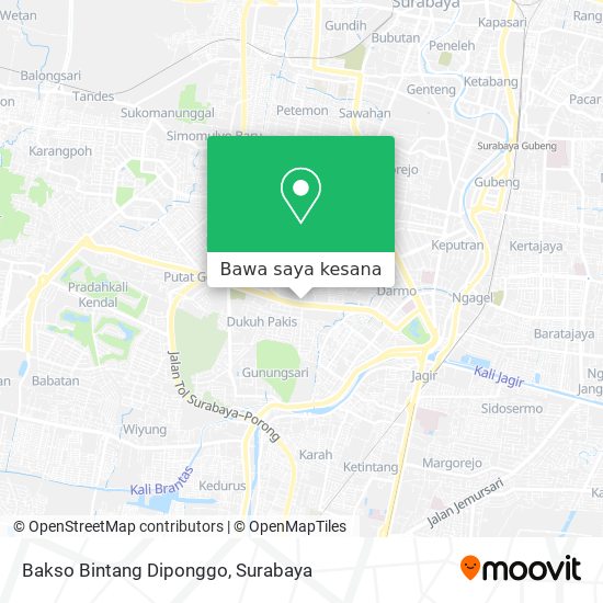 Peta Bakso Bintang Diponggo
