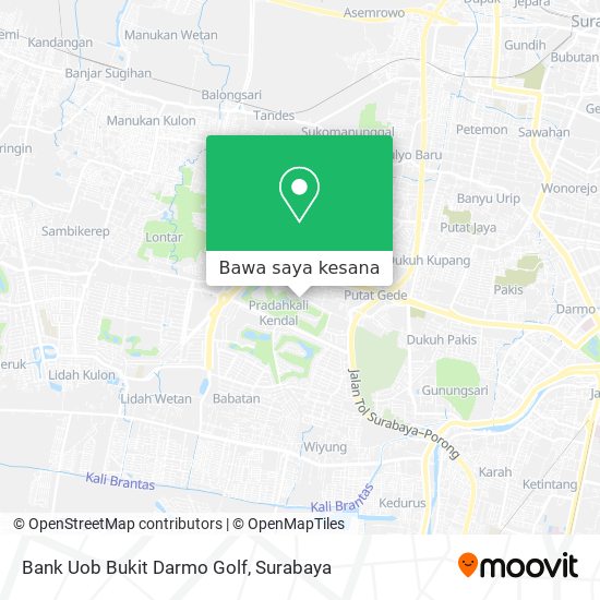 Peta Bank Uob Bukit Darmo Golf