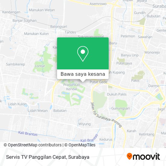 Peta Servis TV Panggilan Cepat