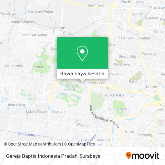 Peta Gereja Baptis Indonesia Pradah