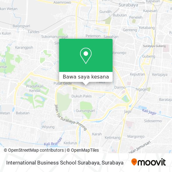 Peta International Business School Surabaya