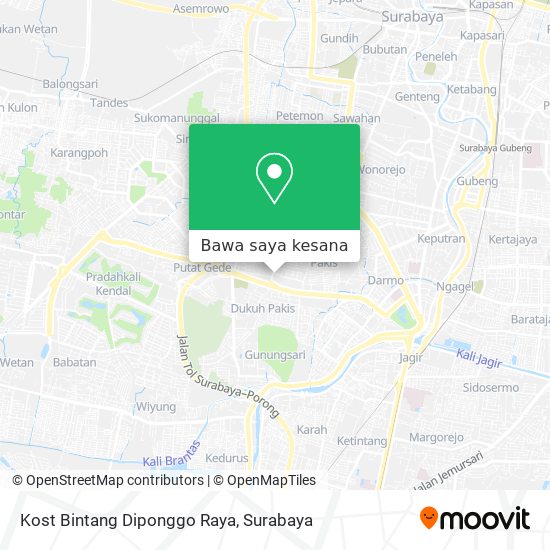 Peta Kost Bintang Diponggo Raya