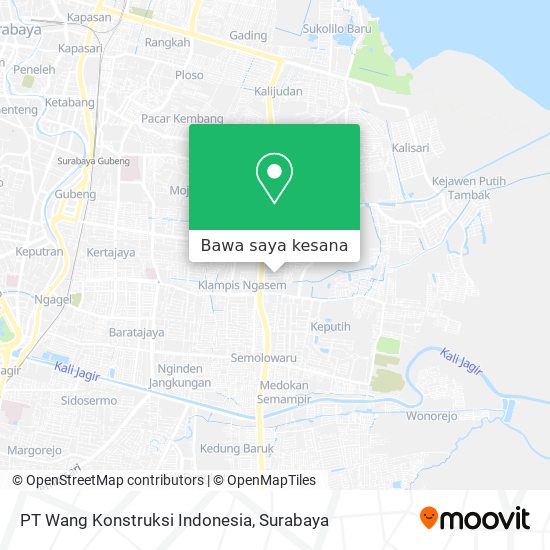 Peta PT Wang Konstruksi Indonesia