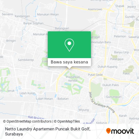 Peta Netto Laundry Apartemen Puncak Bukit Golf