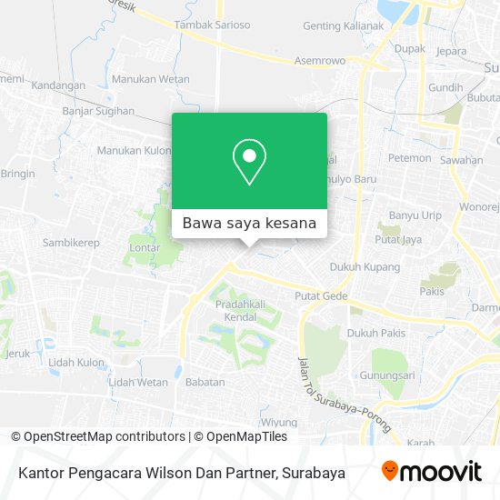Peta Kantor Pengacara Wilson Dan Partner