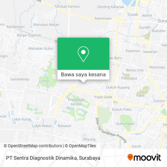 Peta PT Sentra Diagnostik Dinamika