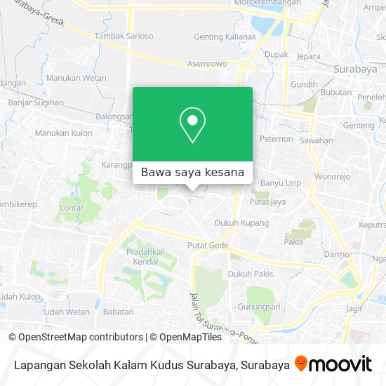 Peta Lapangan Sekolah Kalam Kudus Surabaya
