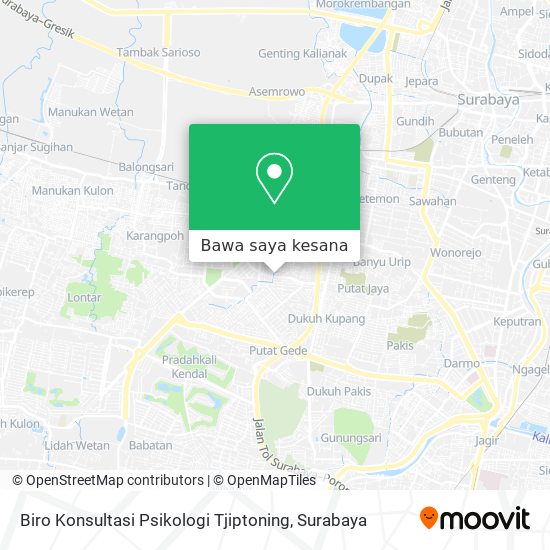 Peta Biro Konsultasi Psikologi Tjiptoning