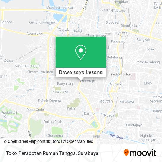 Peta Toko Perabotan Rumah Tangga