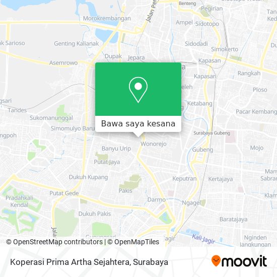 Peta Koperasi Prima Artha Sejahtera