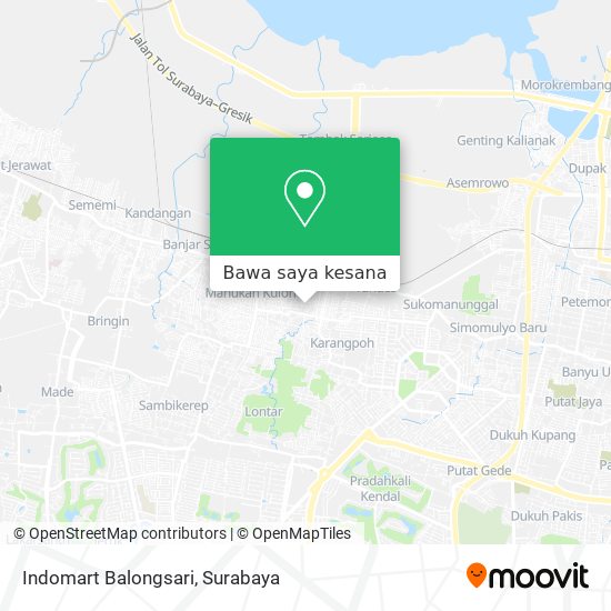 Peta Indomart Balongsari