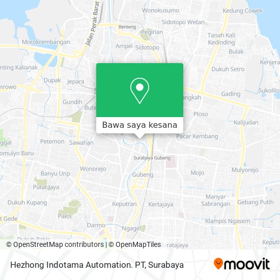 Peta Hezhong Indotama Automation. PT