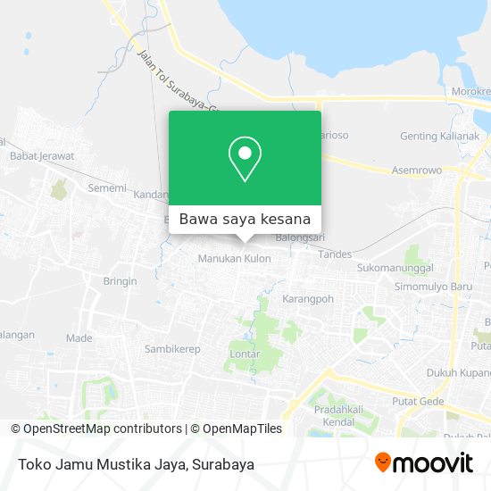 Peta Toko Jamu Mustika Jaya