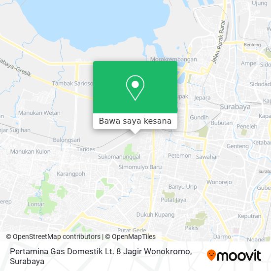 Peta Pertamina Gas Domestik Lt. 8 Jagir Wonokromo