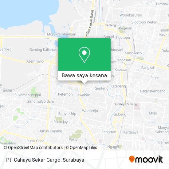 Peta Pt. Cahaya Sekar Cargo