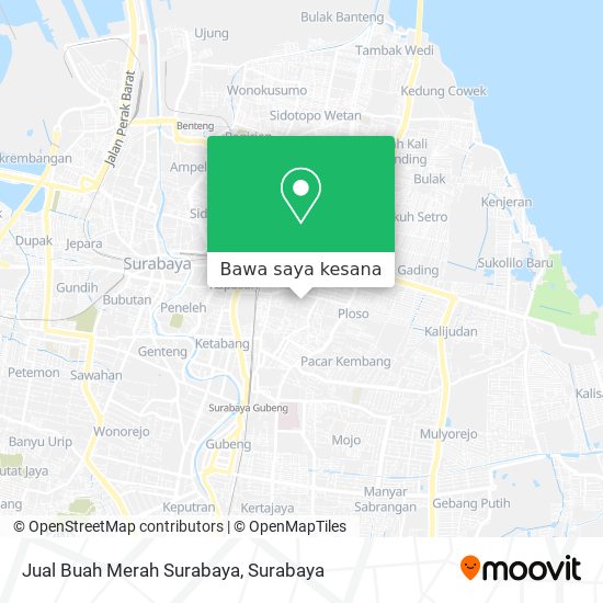 Peta Jual Buah Merah Surabaya