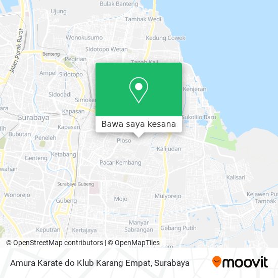 Peta Amura Karate do Klub Karang Empat