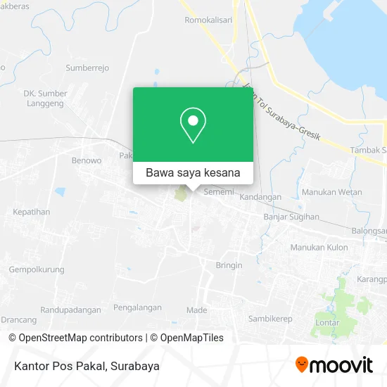 Peta Kantor Pos Pakal