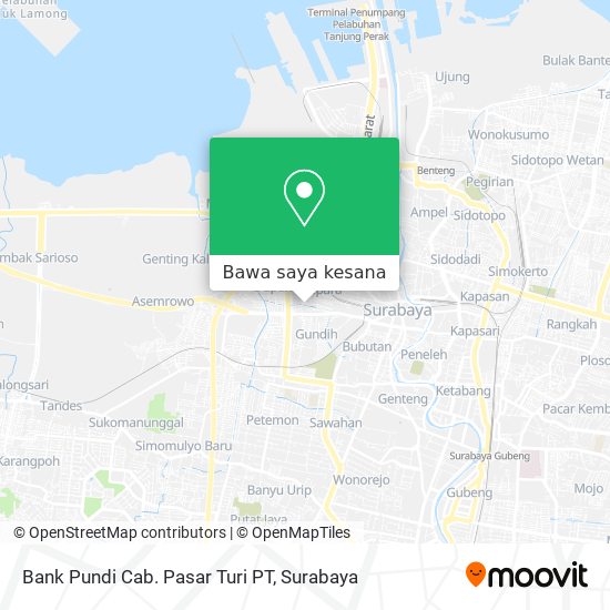 Peta Bank Pundi Cab. Pasar Turi PT