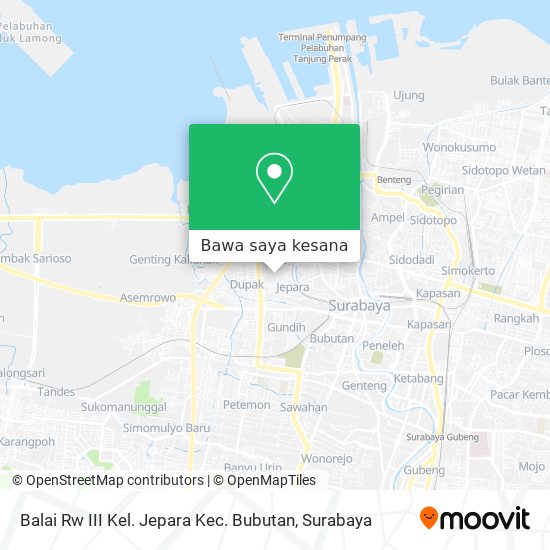 Peta Balai Rw III Kel. Jepara Kec. Bubutan