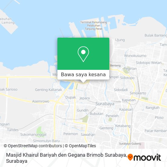 Peta Masjid Khairul Bariyah den Gegana Brimob Surabaya
