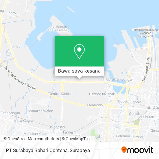 Peta PT Surabaya Bahari Contena