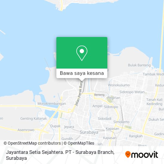 Peta Jayantara Setia Sejahtera. PT - Surabaya Branch