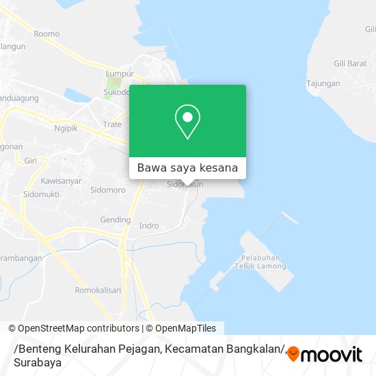 Peta /Benteng Kelurahan Pejagan, Kecamatan Bangkalan/