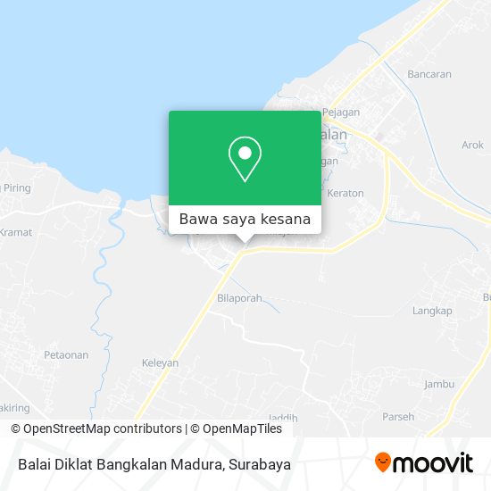 Peta Balai Diklat Bangkalan Madura
