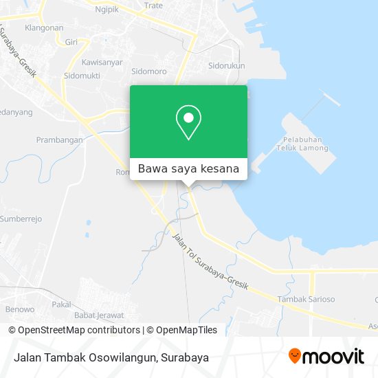 Peta Jalan Tambak Osowilangun