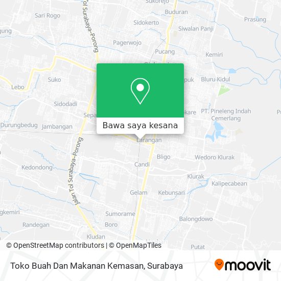 Peta Toko Buah Dan Makanan Kemasan