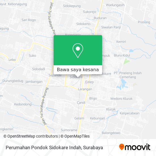 Peta Perumahan Pondok Sidokare Indah