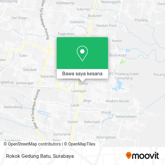 Peta Rokok Gedung Batu