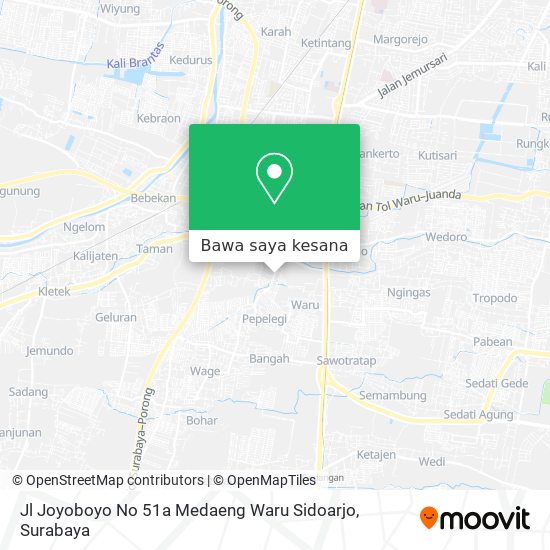 Peta Jl Joyoboyo No 51a Medaeng Waru Sidoarjo