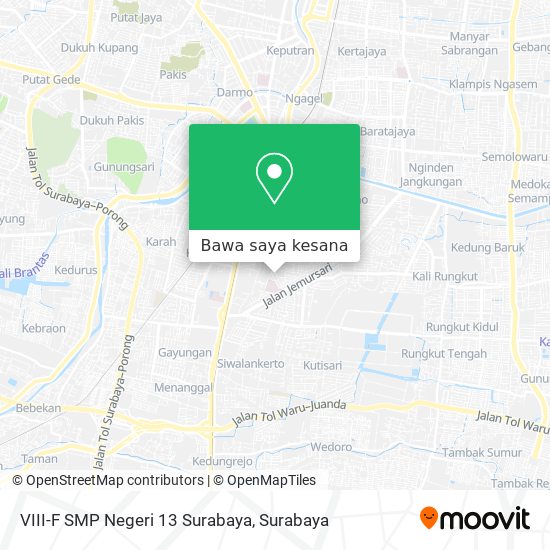 Peta VIII-F SMP Negeri 13 Surabaya
